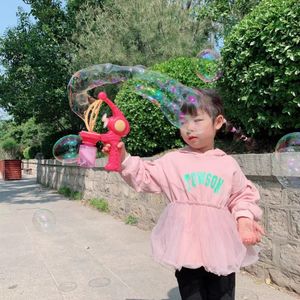 Bubble in Bubble Gun Machine Blowing Electric Bubbles Automatic Soap Bubble Toys Outdoor Party Play Toy for Kids Birthday Gift