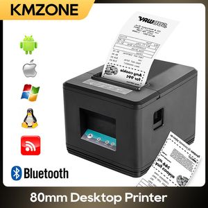 Printers 80mm Auto Cutter Thermal Receipt Printer Cash Drawer ESC/POS Ticket Printer with Usb/Ethernet/Bluetooth WiFi Kitchen Restaurant