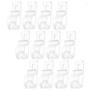 Cortina 12 PCs Pull Bead Hook Roller Blind Clips Connector Curtagens transparentes