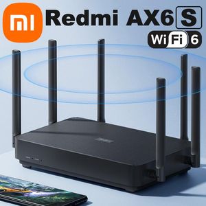 Roteadores novos 2022 xiaomi redmi ax6s wi -fi roteador sinalizador de sinalizador repetidor estend gigabit amplificador wifi 6 nord vpn malha 5ghz para casa