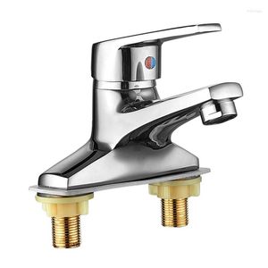 Bathroom Sink Faucets Triple Bathtub And Cold Mixing Water Faucet Shower For Head Deck Mounted Basin Mixer Taps Home Improvement