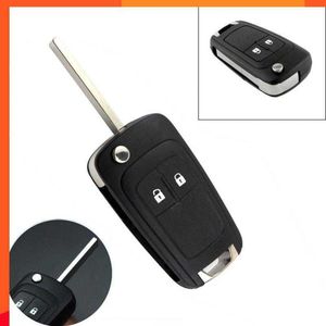 Ny 1PC Universal Car Remote -knappar Key Shell 2 Knappar Ersättning Key Shell Vauxhall Opel Astra Insignia