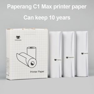 Drukarki papierowe C1 Max Papier termiczny 112 mm samozwańczy naklejka student prac domowych szkolna biuro planisty czasopisma drukowana papier