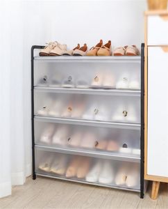 45 Tiers Shoe Rack Storage Organizer Cover Detachable Dustproof Shoe Cabinets Home Standing Spacesaving Holder Shoes Shelf 210309388993