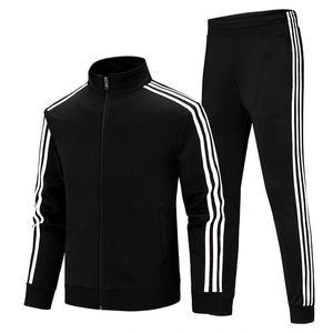 スポーツセットCardigan Zipper Technology Fleece Runningパーカーパンツカップル男性と女性の服をカスタマイズ