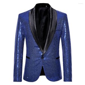 Men's Suits Stage Wind Fashion Sequins Nightclub Slim Personality Hip Hop Show Suit Jacket / Male Trend Blazers Coat