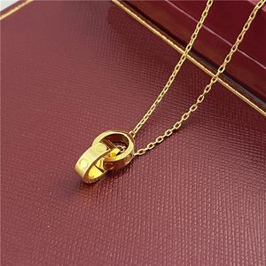 ring holder necklace rose quartz custom pendant diamond chain luxury Stainless Steel 18K Gold Plated Womens Christmas Valentine's Day jewlery designer for women
