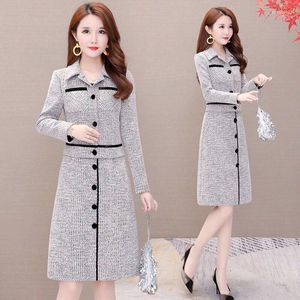 Abiti da lavoro 2023 Primavera e autunno Stile Slim Abito bianco Donna Temperamento Ragazza in due pezzi Xiang Mihu Famosa Lady Wind Suit Tide