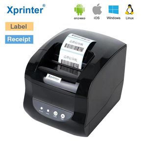 Drukarki XPRINTER XP365B Etykieta termiczna naklejka naklejka do odbioru kodu kreskowego Drukarka USB Bluetooth Drukarki 80 mm dla iOS Android Windows