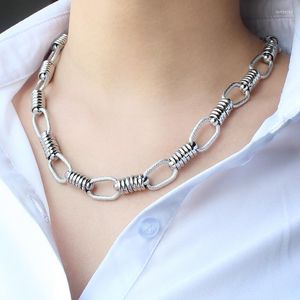 Ketten Damen Einfaches klassisches Splitterketten-Halsketten- und Armband-Set 52 cm Pulloverschmuck Mode Geschenkketten