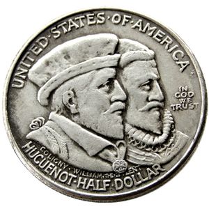 USA 1924-Huguenot-Walloon Terzo centenario Moneta da mezzo dollaro placcata in argento