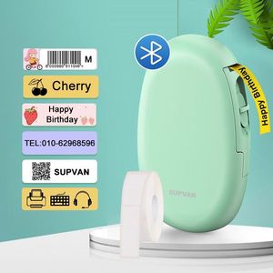 Yazıcılar HQ Supvan E10 Mini Kablosuz Etiket Yazıcılar Maker Termal Bluetooth Sticker Çok Etiket Yazıcı Serportu 17 Diller Yüksek Kalite