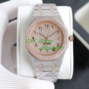 Top-Luxus-Swarovski-Herrenuhr mit schönem Diamant-Sport, ETA 3120, automatische mechanische Taucheruhr für Herren, leuchtender Edelstahl, wasserdicht, Saphir-Box