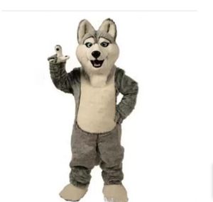 Mascot Costume Nowy wysokiej jakości maskotka Wolf Mascot Halloween pies maskotka postać wakacyjna głowa fantazyjna impreza kostium dla dorosłych rozmiar urodziny