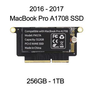 Drives SelltoOne 256GB 512GB 1TB SSD para 2016 2017 MacBook Pro retina A1708 HD Solid State Disk EMC3164 EMC 2978 Atualizar grande capacidade