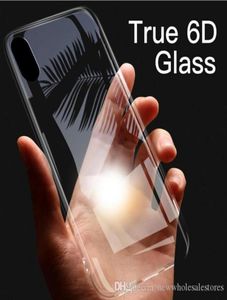 Storbritannien Ny ankomst True 6d Glass 9h för iPhone X X XS Max XR 7 8 Crystal Clear TPU Case stötdämpning Mjuk transparent panel tillbaka COV4666391