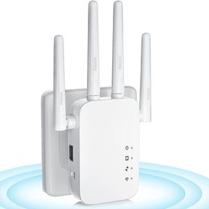 Routrar fyra antenn repeater Wireless Network Long Range Signalförstärkare WiFi förbättrar booster för hemförlängning av mobiltelefoner