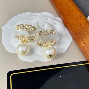 Carta CCity Internet Celebrity Stud Earing for Women Earrings Designer C Jóia Mulher Brincho de Ouro de Luxo 54756