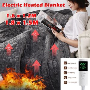 Blankets 1.6x1.2m/1.8x1.5M Winter Warmer Heater Double Sided Flannel Electric Blanket Thermostatic Washable Heating Pad