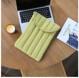 Ryggsäck Ny ins stil bomullsbärbar datorfoder för iPad Pro 11 MacBook Sleeve 15.6inch Notebook Computer Protective Case Sockproof Pouch