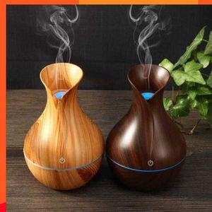 New LED Ultrasonic Car Wood Humidifier Air Purifier Essential Oil Diffuser Air Freshener Car accessories Interior