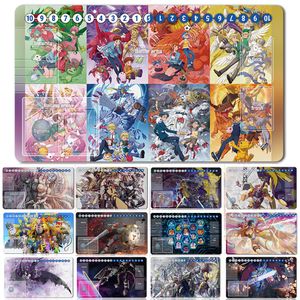 Rests 81310565 brädspel DTCG Playmat Table Mat Storlek 60x35 cm Mousepad Play Mats Compatible för Digimon TCG CCG RPG