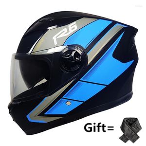 Motorradhelme Helm Vollgesichtskapazete Capacetes Para Moto Motorrad für Erwachsene und Sicherheit Motor