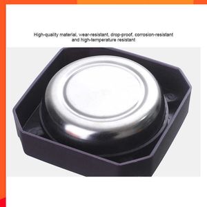 New New Stainless Steel Round Ashtray Wear Resistant Drop Resistant Ashtray Square Smoke Cup Holder Portable Ashtray Tray Holder