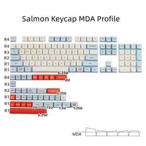 コンボサーモンキーキャップMDAプロファイル138キー染料昇華PBTキーキャップ61 64 68 78 84 87 96 980 104 108メカニカルキーボード