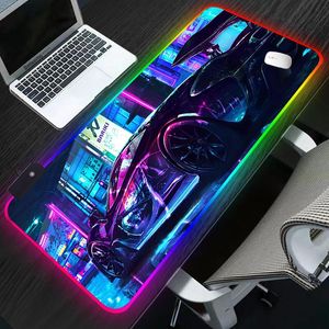 Spoczywa RGB Car McLarens Mouse Pad Akcesoria Prędkość Mini PC Gamer Desk Mat Laptop Table Tapis Souris Mousepad 90x40