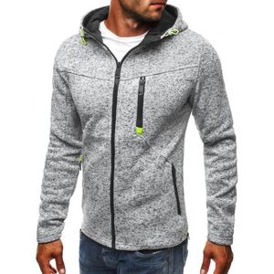 Felpe con cappuccio da uomo Felpe con cappuccio Zip Up Jacquard Autunno Primavera Felpa con cappuccio da uomo Felpa con cappuccio casual Felpa Pullover per abbigliamento sportivo maschile