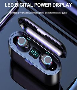 1PCS F9 Touch Wireless Headset Bluetooth 50 TWS -hoofdtelefoon Hifi Inar Sports Running Hoofdtelefoon voor iPhone Samsung Huawei Vivo L7870101