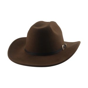 2023 Cowboy Hat Western Cowboy Cowgirl kapelusz czapki kowbojskie czapki dla mężczyzn szerokie grzbiet khaki kawa czarny brytyjski top sombrero hombre sombrero