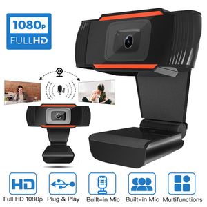 Webcams Mini Webcam 1080p 60FPS Full HD USB Webkamera mit Mikrofon für PC Computer Desktop Gamer Webcast Video Call Conference Work