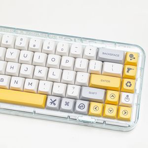 Aksesuarlar Kbdiy ağır endüstri PBT KEYCAPS 140 Keys XDA Profil Syesub Anahtar Key Müthiş MX Switch DIY Özel Mekanik Oyun Klavye Kapağı