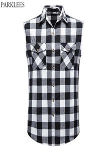 Модная ковбойская рубашка для рубашки для клетчатки мужчина повседневная фланелевая хлопчатобумажные рубашки Мужские карманные пляжные вечеринка клетчат. Топ 21052962620