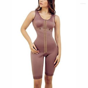 Women's Shapers Bodysuit Purple PostpartumTummy Control Charming Curves Front Closure Slimming Body Shaper