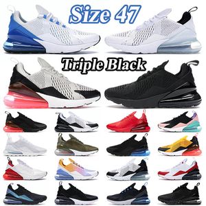 Size 47 News 270s Men Woman Running Shoes 270 Triple White Black Oreo Barely Rose Dusty Cactus Photo Blue University Gold Mens Trainers Womens Sports Sneakers