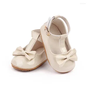 First Walkers Primavera e autunno Cute Bow Baby Princess Shoes Fashion Girl's Soft Sole Walking confortevole