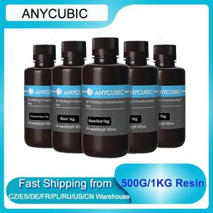 Scanning ANYCUBIC 405nm UV Resin For Photon 3D Printer PhotonS Printing Material LCD UV Sensitive Normal 500ML/1L Liquid Bottle