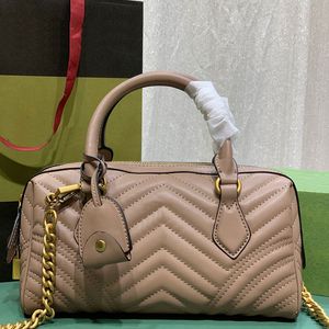 GGlies Marmont Handbags Purse Tote Chain Crossbody Bag Genuine Leather Key Lock Closure Internal Zipper Pocket Fashion Letters Plain Women Handbag