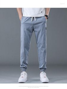 Herrbyxor 2023 vår sommar bomull jogger byxa män harajuku last jeans casual harem denim koreanska hiphop sweatpants manliga byxor