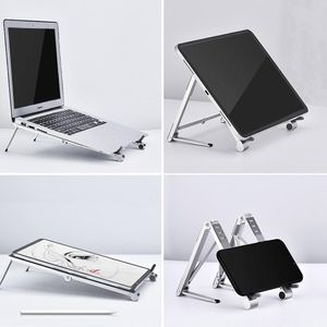 Suporte dobrável laptop suporte portátil de alumínio portátil laptop titular dobrável suporte mini stand de resfriamento