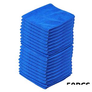 Cleaning Cloths 50Pcs Soft Household Cloth Duster Car Washing Glass Home Tools Micro Fiber Towel Drop Delivery Garden Housekee Organi Dhbsa