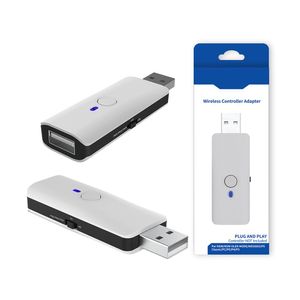 Adapter trådlös USB -adapter för PS5/PS4/NS/PC/P3 Controller -mottagares sändarspelkonsoltillbehör med parningsknapp LED