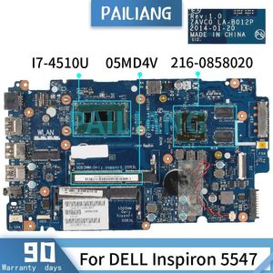 Dell Inspiron 5547 I74510U için Anakart Pailiang Laptop Anakart CN05MD4V LAB012P SR1EB 2160858020 DDR3 TESED