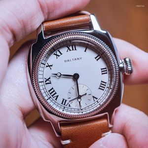 Wristwatches 36mm Quartz Watch Majetek 1935 Series Vintage Coin Bezel Design Sapphire Mirror 100M Water Resistance VD78