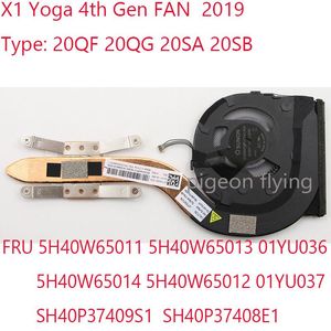 Pads X1 Yoga FAN 5H40W65011 5H40W65013 01YU036 5H40W65014 5H40W65012 01YU037 SH40P37409S1 SH40P37408E1 For Thinkpad X1 Yoga 4th Gen