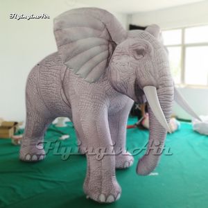 Fantastic Real White Large Inflatable Elephant Balloon Parade Animal Mascot Model For Event Show