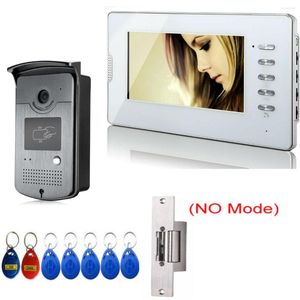 Video Door Phones Doorbell For Private House Videophones Interphone 1 Monitors Kits Option 7" Color Screen Home Phone